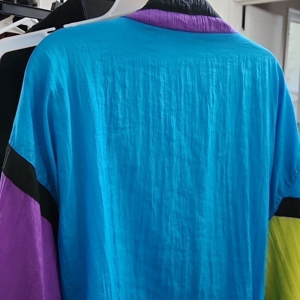 Vintage 80's Mureli Jacket Retro Colorblock Rockabilly 90s - Picture 12 of 12